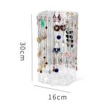 ジュエリーディスプレイスタンドホルダー レディネックレスピアス ショーケースジュエリーラックオーガナイザー アクセ Clear M