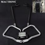  мотоцикл хром седло держатель защита комплект поддержка Harley touring Road King elect ковер ride 2014 custom 