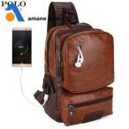 Yahoo! Yahoo!ショッピング(ヤフー ショッピング)ボディバッグ メンズ VICUNA POLO 海外ブランド 高級 V9909 レザー 革 ヴィンテージ ブラウン ワンショルダー