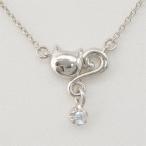 ネックレス ムーンストーン 一粒 誕生日 プラチナ900 ネコ ペンダント 猫 キャット ネックレス プレゼント ギフト 誕生日 プレゼント 母の日