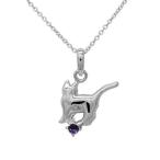 ネックレスレディース18金アメジス...