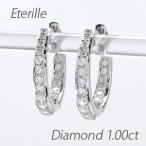 ダイヤモンド ピアス フープ ゴールド 10k 中折れ 10金 K10 誕生日 プレゼント 母の日 爆買