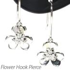 ピアス ゴールド 18k ダイヤモンド フラワー 花 揺れる k18 誕生日 プレゼント 母の日