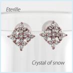 ピアス レディース ダイヤモンド ダイヤピアス 18k k18 ゴールド ピンクゴールド PG 雪 結晶 スノー スノークリスタル 誕生日 プレゼント 母の日 爆買