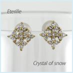 ピアス レディース ダイヤモンド ダイヤピアス 18k k18 ゴールド イエローゴールド YG 雪 結晶 スノー 誕生日 プレゼント 母の日 爆買