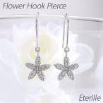 ピアス ゴールド 18k ダイヤモンド フフラワー 花 揺れる k18 誕生日 プレゼント 母の日