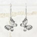 ダイヤモンド フックピアス ゴールド 10k 蝶 バタフライ揺れる 透かし 10金 誕生日 プレゼント 母の日 爆買