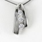 ダイヤモンド ネックレス レディース ペンダント ゴールド トリロジー シンプル 10金 K10 誕生日 プレゼント 母の日 爆買