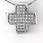 クロス ネックレス レディース ダイヤモンド ペンダント ゴールド 十字架 パヴェ 0.5 10金 K10 誕生日 プレゼント 母の日 爆買