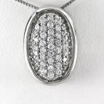 ダイヤモンド ネックレス レディース ペンダント ゴールド オーバル パヴェ ゴールド 10金 K10 誕生日 プレゼント 母の日 爆買