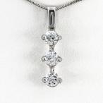 ダイヤモンド ネックレス レディース ペンダント ゴールド トリロジー シンプル 10金 K10 誕生日 プレゼント 母の日