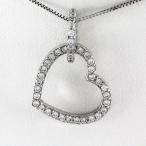 ダイヤモンド ネックレス レディース ペンダント ゴールド ハート オープンハート ダブル 10金 K10 誕生日 プレゼント 母の日 爆買