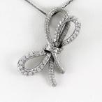 ダイヤモンド ネックレス レディース ペンダント ゴールド リボン ひも ゴールド 10金 K10 誕生日 プレゼント 母の日 爆買