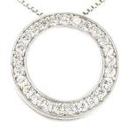 ネックレス レディース ダイヤモンド ゴールド 10k ペンダント サークル アンティーク K10 誕生日 プレゼント ギフト 母の日 爆買