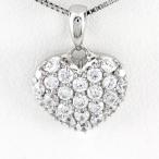 ダイヤモンド ネックレス レディース ペンダント ゴールド ハート パヴェ ゴージャス 10金 K10 誕生日 プレゼント 母の日 爆買