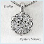 ダイヤモンド ネックレス レディース ペンダント ゴールド フラワー 花セッティング 18金 k18 誕生日 プレゼント 母の日