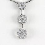 ダイヤモンド ネックレス レディース ペンダント ゴールド フラワー 花 トリロジー 揺れる ブラ 10金 K10 誕生日 プレゼント 母の日 爆買