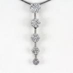 ダイヤモンド ネックレス レディース ペンダント ゴールド フラワー 花 揺れる ブラ 10金 K10 誕生日 プレゼント 母の日 爆買