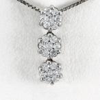 ダイヤモンド ネックレス レディース ゴールド 10k ペンダント フラワー モチーフ 揺れる ブラ 10金 誕生日 プレゼント 母の日 爆買