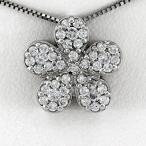 ダイヤモンド ネックレス レディース ペンダント ゴールド パヴェ フラワー 花 ゴールド 10金 K10 誕生日 プレゼント 母の日 爆買