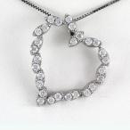 ダイヤモンド ネックレス レディース ペンダント ゴールド ハート オープンハート マーキス 10金 K10 誕生日 プレゼント 母の日 爆買