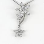ダイヤモンド ネックレス レディース ゴールド 10k ペンダント フラワー モチーフ 揺れる ブラ 10金 誕生日 プレゼント 母の日 爆買