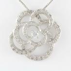 薔薇 バラ 一粒 ダイヤモンド ネックレス ペンダント ダイヤペンダント K10 10金 ゴールド K10 誕生日 プレゼント 母の日 爆買