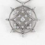 ネックレス ダイヤモンド ゴールド 10k ペンダント アンティーク サークル 透かし 10金 誕生日 プレゼント 母の日
