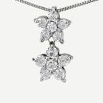 ダイヤモンド ネックレス レディース ゴールド 10k ペンダント フラワー モチーフ 揺れる ブラ 10金 誕生日 プレゼント 母の日 爆買