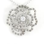 ネックレス レディース ダイヤモンド ゴールド 10k ペンダント 薔薇 フラワー バラ ゴージャス 10金 誕生日 プレゼント 母の日 爆買