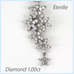 ダイヤモンド ネックレス レディース ゴールド 18k ペンダント フラワー モチーフ 揺れる ブラ 18金 誕生日 プレゼント 母の日 爆買