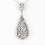 ネックレス レディース ダイヤモンド ゴールド 10k ペンダント アンティーク ミル 透かし ドロップ つゆ 誕生日 プレゼント 母の日 爆買