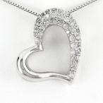ハート ネックレス ダイヤモンド ゴールド 10k ペンダント オープンハート パヴェ 10金 誕生日 プレゼント 母の日 爆買