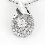 ダイヤモンド ネックレス レディース ゴールド 10k ペンダント パヴェ 一粒 揺れる ブラ 10金 誕生日 プレゼント 母の日 爆買