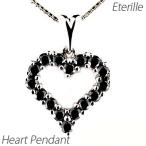 ハート ネックレス ダイヤモンド ゴールド k10 10k ペンダント ブラックダイヤ 誕生日 プレゼント 母の日