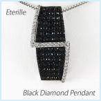 ダイヤモンド ネックレス レディース プラチナ 900 ペンダント パヴェ ブラックダイヤ 誕生日 プレゼント 母の日
