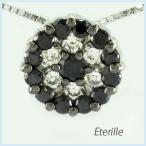 ブラックダイヤ ネックレス ゴールド 18k ペンダント パヴェ ブラックダイヤ サークル 18金 誕生日 プレゼント 母の日