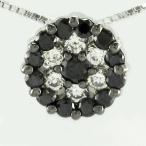 ブラックダイヤ ネックレス ゴールド k10 10k ペンダント パヴェ ブラックダイヤ サークル 10金 誕生日 プレゼント 母の日 爆買