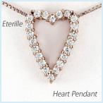 ハート ネックレス ダイヤモンド ゴールド 18k ペンダント 18金 k18 誕生日 プレゼント 母の日