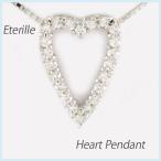 ハート ネックレス ダイヤモンド ゴールド 18k ペンダント 18金 k18 誕生日 プレゼント 母の日