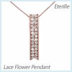 ダイヤモンド ネックレス レディース ゴールド 18k ペンダント フラワー 花 透かし レース スクエア 18金 誕生日 プレゼント 母の日 爆買