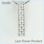 ダイヤモンド ネックレス レディース プラチナ 900 ペンダント フラワー 花 透かし レース スクエア 誕生日 プレゼント 母の日 爆買