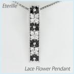 ダイヤモンド ネックレス レディース プラチナ 900 ペンダント フラワー 花 透かし レース ブラックダイヤ 誕生日 プレゼント 母の日 爆買