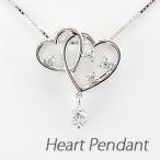 ハート ネックレス ダイヤモンド ゴールド 10k ペンダント 揺れる K10 誕生日 プレゼント 母の日 爆買