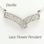 ダイヤモンド ネックレス レディース ゴールド 18k ペンダント フラワー 花 透かし V字 18金 誕生日 プレゼント 母の日 爆買