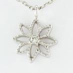 ネックレス レディース ダイヤモンド ゴールド 10k ペンダント フラワー 花 プチ 10金 K10 誕生日 プレゼント 母の日 爆買