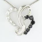 ハート ネックレス ダイヤモンド ゴールド k10 10k ペンダント ブラックダイヤ 10金 誕生日 プレゼント 母の日 爆買