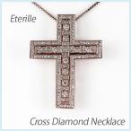メンズ ネックレス クロス ゴールド 18k ダイヤモンド ペンダント 十字架 アンティーク k18 PG 誕生日 プレゼント 母の日
