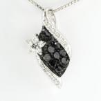 ブラックダイヤモンド ネックレス ゴールド k10 10k ペンダント パヴェ フラワー 花 10金 誕生日 プレゼント 母の日 爆買