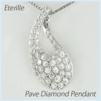 ネックレス ダイヤモンド ゴールド 18k ペンダント パヴェ ドロップ 18金 k18 誕生日 プレゼント 母の日